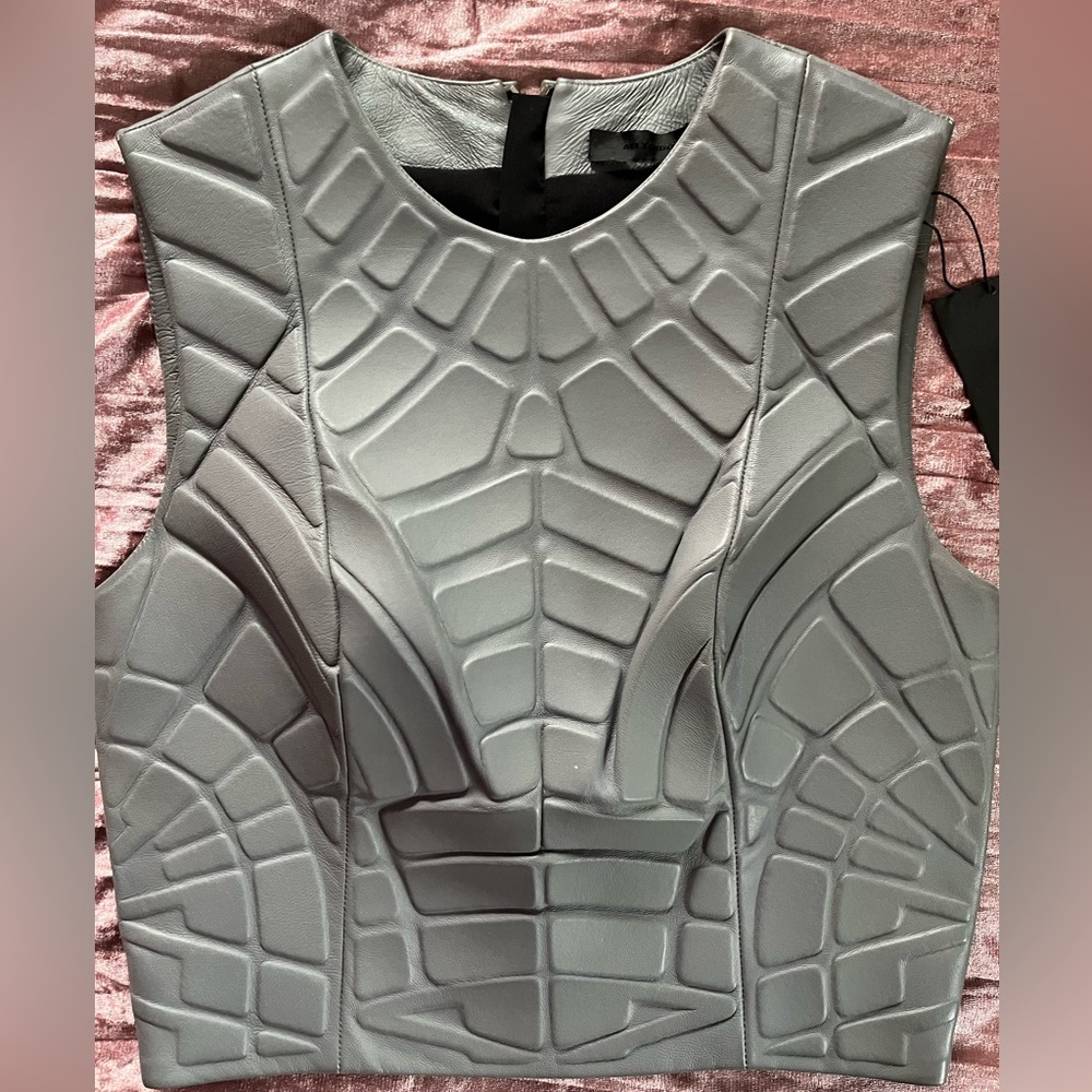 Alexander Wang Leather Asymmetrical Vest